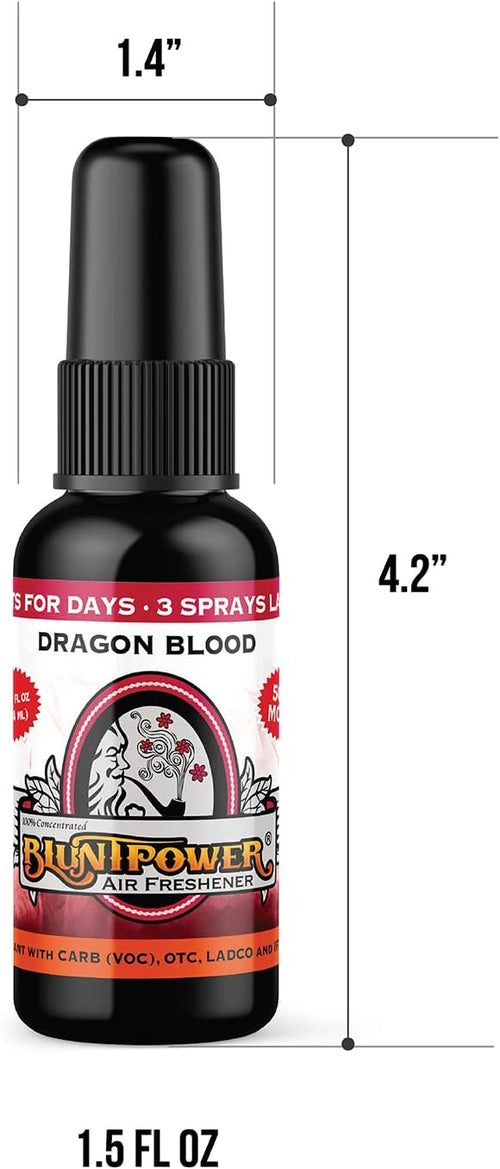 (Dragon Blood, 1 Pack) Concentrated Air Freshener Spray - Oil-Based Room Diffuser Spray - Long-Lasting Bathroom Scent, Car Freshener & Odor Eliminator