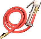518 Analog Tire Inflator with Pressure Gauge, 5' Hose Easy Straight Clip-on Chuck, Made In USA (OSHA Compliant) 10-160 PSI