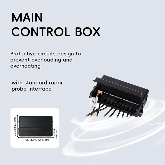 New Features Forward and Reverse Parking sensors, Option to Measure Distance in inches, bidirectional Display Option, and Customizable Digital Direction 18 Color Probes to Choose from(Green)