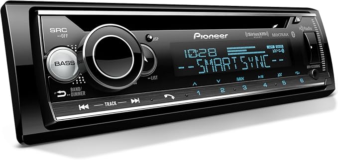 DEH-S7200BHS 1-Din CD Receiver – Bluetooth, HD Radio, SiriusXM, USB/AUX, Color Change, FLAC, AM/FM, Detachable Face, 13-Band EQ, 50W x 4, Voice Control, Hi-Volt RCA Preouts