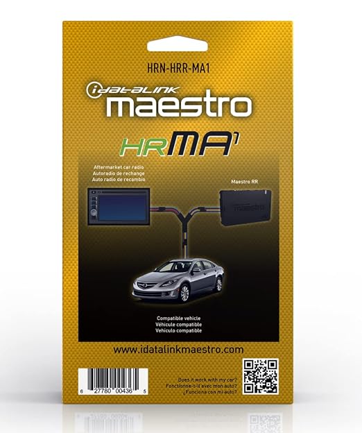 Maestro Compatible with Mazda Vehicles (2006-2018) HRN-HRR-MA1 Plug & Play Installation Harness (ADS-MRR or ADS-MRR2 Module Required)