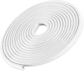 49Ft (15M) Car Door Edge Guard, No Glue Car Door Entry Guard Protective Strip, Rubber Edge Trim Car Door Protector, Applicable to Car, Truck, SUV and ATV, Car Exterior Accessories（White）