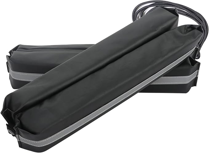 Magnetic Removable Car Door Dent Protector PU Leather Car Door Ding Protector Ding Bumper for Vehicles Black(Pack of 4)