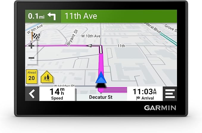 Garmin Drive™ 53 GPS Navigator, High-Resolution Touchscreen, Simple On-Screen Menus and Easy-to-See Maps, Driver Alerts (Renewed)