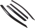 WD2-794 Dark Smoke 4 Pcs Set Window Visor (Outside Mount) Deflector Rain Guard Compatible with 2015-2016 Ford Edge