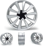 New 19x8.5" 19 Inch Premium Aluminum Alloy Wheel Rim Compatible with Model 3 2017-2023 | OEM Design, Alloy Replacement Wheel, Super Duty Car Rims Replacement - OE Stock Specs, Shiny Silver