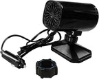 12V 150W Portable Car Heater, Fast Demisting Defroster Car Fan Windshield Defroster, 360° Rotary Auto Heater and Cooler That Plugs into Cigarette Lighter for Sedan SUV (Black)