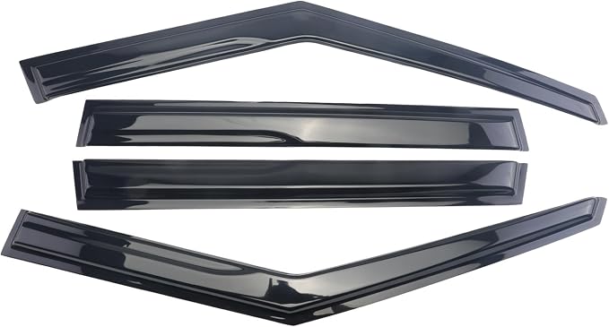 Black Outside Mount Window Rain Guards Compatible with 2022-2023 M-itsubishi Outlander,Durable Window Visor Deflectors