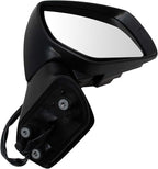 Passenger Side Mirror Assembly Electric Adjustment Heated No Memory Black Compatible with 2013-2018 Subaru Forester SU1321125 SU1321130
