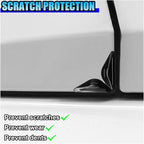 4PCS Car Door Edge Guards Protectors, Self-Adhesive Car Side Door Corner Protector Anti-Collision Trim Sticker, Anti-Rub Vehicle Exterior Decorative Accessory for Cars Trucks SUVs (Black)