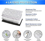Car Windshield Snow Cover with 4 Layers Windproof Protection Defense Frost Sunlight, All Weather Winter & Summer Front Window Automotive Covers Sun & Snow-Shade for Most Cars Trucks Vans and SUVs