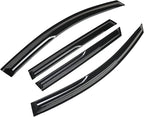 Smoke Tinted Tape-On Window Visors Rain Guards Compatible with Hyundai Santa Fe 2019 2020 2021 2022 2023 SE SEL Limited Calligraphy