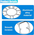 YoRise 2PCS 3 mm Car Wheel Spacers, PCD 100-120mm Aluminum Alloy Hub Centric Wheel Spacer for 4 & 5 Lug, Universal Car Tire Accessory for 4X100, 4X114.3, 5x108, 5x112, 5x120 Bolt Pattern(3MM)