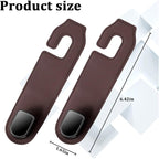 Car Seat Headrest Hook, 2PCS Vehicle Seat Back Hangers Organizer for Handbag Purse Coat, Automotive Interior Headrest Storage Hooks, Universal for SUV Automobile Truck (Brown)