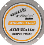 Heavy Duty Super Tweeter (ATR-4053-GLD), 400 Watts, Die Cast Aluminum Frame, Candy Gold, Diamond Chrome Cutting Fnish, 1.5” Kapton Voice Coil, 4-8 Ohms