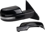 Passenger Side Power Folding Mirror Heated Memory Blind Spot Indicator Smooth Black Compatible with 2019-2022 Ram 1500 CH1321477