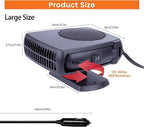 Car Heater,200W Portable Fast Heating Auto Car Heater Defroster Windshield Defogger Automobile Windscreen Heater Plug in Cigarette Lighter 360 Degree Rotary