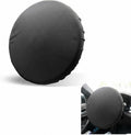 Car Steering Wheel Cover, Waterproof Sunproof Heat-Insulated Steering Wheel Protector, Thickened Soft Full-Coverage Car Interior Accessory, Universal for Most Cars (Black)