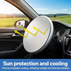 Steering Wheel Sun Cover, 2PCS Anti-Heat Steering Wheel Sun Shield Auto Sunshade Accessories for Cars SUV Truck (16.54inch)