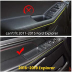 Front Row Door Side Storage Box Compatible with Ford Explorer 2016 2017 2018 2019 Armrest Phone Container Door Organizer Handle Pocket ABS Tray Insert Glove Pallet