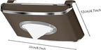 Faux Leather Car Tissue Box for Car Interior, Multi-Function Tissue Holder with Visor Clip, Armrest & Back Seat Napkin Organizer, Vehicle Tissue Dispenser Accessories (Brown Hanging)