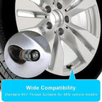 Tire Valve Stem Caps for Dodge Metal Car Wheel Air caps Auto Valve Stem Caps Accessories 4 Pcs Black