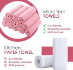 Microfiber Cleaning Cloths (Value Pack of 36) - Size 16 x 16 Inches, Highly Absorbent Cleaning Rags, Lint Free, Reusable and Washable, Microfiber Towels for Cars