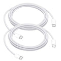 2pack 6FT Long USB C to USB C Cable Compatible for iPhone 17/16/15, 17 16 15 Pro Max, Plus, 16E, 17Air Carplay Charger Cord, AirPods 4, AirPods Pro (2nd/3rd Gen) Woven Car Charging Charger Cord