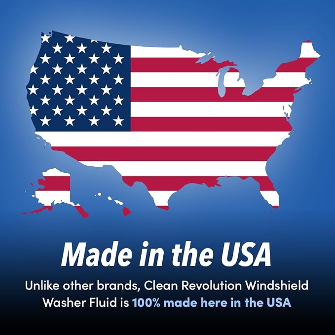 Advanced All Season Windshield Washer Fluid Ultra Low VOC Formula - Extreme -27°F Winter Protection - Made in USA (Pack of 3)
