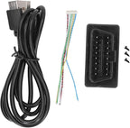 LCD Key fob LCD Key for All Cars Keyless Entry and Remote Control Universal TK800+ LCD Touch Sn Smart Key Remote Keyless Entry for All Start Stop Engine Button Red (Black)
