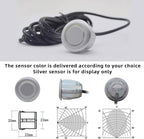 Parktronic 8 Parking Sensors Kit Reverse Backup Radar System Rear and Front View with Sound Warning Ultrasonic Distance Detection for Car Vihicle