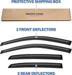 Window Visors Rain Guards Shield for 2004-2009 Lexus RX330 RX350 RX400h, Out-Channel Window Vent Wind Deflectors Visors Shades