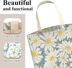 Car Trash Can, Cute Car Trash Bag, Hanging Car Organizer and Storage Bag, Trash Bin for Car Accessories, Vehicle, Travelling, Camping Cute Blue White Daisy
