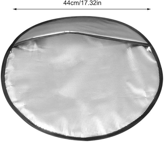 Steering Wheel Sun Shade Cover,Aluminum Foil Steering Wheel Sun Shade Block Anti-Heat Steering Wheel Sun Visor for 17.32" Car Steering Wheel