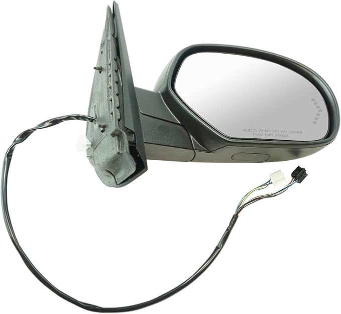 Passenger Side Mirror Assembly Power Folding Electric Adjustment Heated Memory Textured Compatible with 2007-2014 Chevy Silverado 2500 HD 3500 2007-2010 GMC Sierra GM1321437