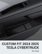Tesla Cybertruck Door Side Storage Box Front Rear Door Tray Organizer Slot Pockets Handle Insert Protector TPE Cybertruck Accessories 2024 2025 4PCS