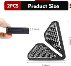 2PCS Car Door Edge Guards, Carbon Fiber Car Door Corner Guards, Anti-Collision Door Corner Protector Trim, Self-Adhesive Auto Corner Protect Sticker, Universal Exterior Decor Accessories