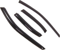WD2-333 Dark Smoke 4 Pcs Set Window Visor (Outside Mount) Deflector Rain Guard Compatible with 1998-2001 Nissan Altima Sedan