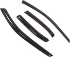 WD2-333 Dark Smoke 4 Pcs Set Window Visor (Outside Mount) Deflector Rain Guard Compatible with 1998-2001 Nissan Altima Sedan