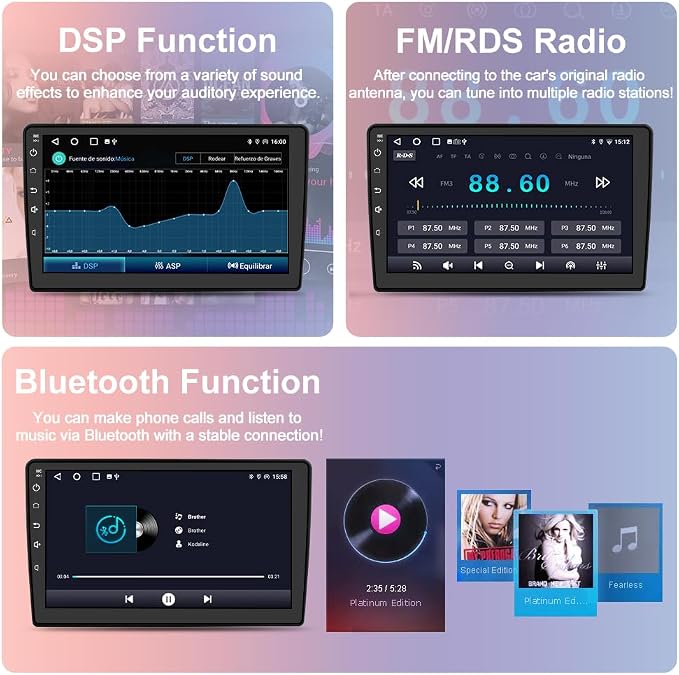 Car Stereo Upgrade for Ford F150 2009-2012 | Android 13 | 9" Touchscreen | 2GB+64GB | CarPlay Android Auto | Bluetooth WiFi | SWC | FM AM | Manuel AC