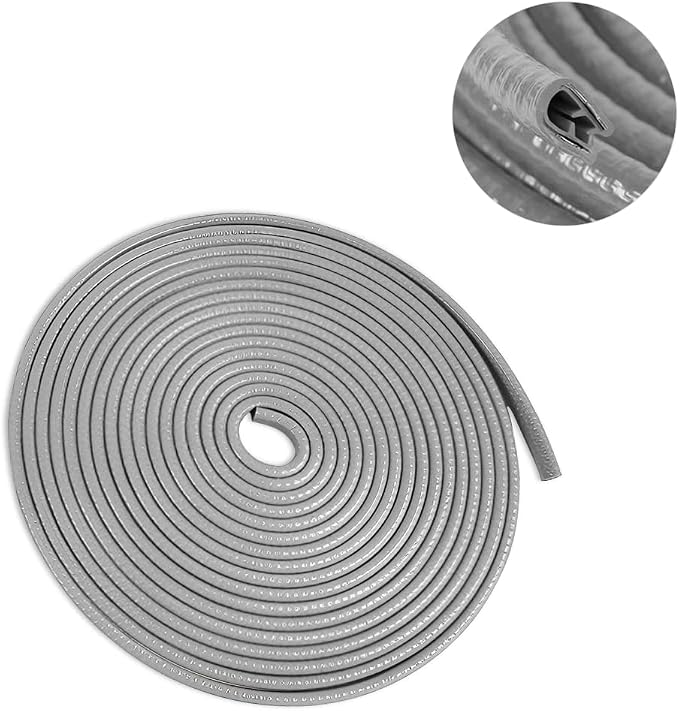 Car Door Edge Guards, 32Ft Universal Rubber Seal Protector U Shape Edge Trim, Gray