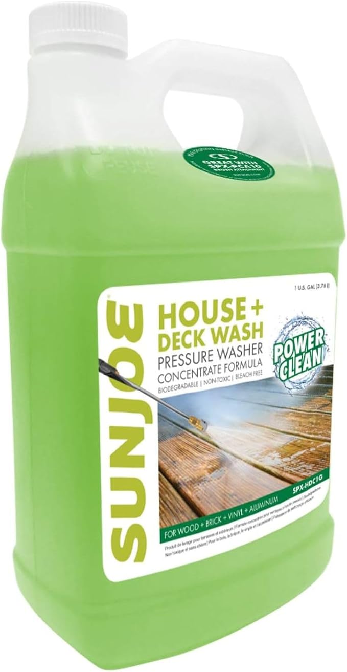 SPX-HDC1G House and Deck All-Purpose Pressure Washer Rated Concentrated Cleaner, 1-Gallon, White, 128 Fl Oz (Pack of 1)