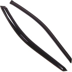 WD2-208 Dark Smoke 2 Pcs Set Window Visor (Outside Mount) Deflector Rain Guard Compatible with 1998-2002 Honda Accord Coupe