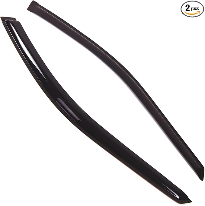 Outside Mount Window Vent Visors Rain Guards Compatible with Honda Accord Coupe 1998-2002 | Side Window Wind Deflectors Rain Shields | Smoke Tinted, 2 Pcs Set, DGWV-208