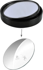 x Blind Spot Mirror, 1.5'' Black Round HD Glass Convex Rear View Mirror, 360° Rotate Wide Angle, Universal for Car SUVs Truck Motorcycle(2 Pcs)