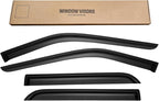 Window Rain Guards Visors for 2011 2012 2013 2014 2015 2016 2017 2018 2019 Ford Explorer, Window Vent Wind Shades Deflectors Shield for 11-19 Explorer