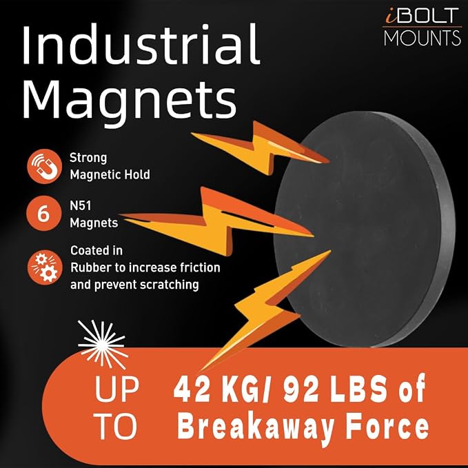 iBOLT XL Barcode Scanner Magnetic Mount 88mm for Warehouse & Vehicles