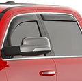 in-Channel Car Window Visor Rain Guards Vent Deflectors for 09-18 Dodge Ram 1500 Crew Cab, 2010-2024 Ram 2500 & 3500 Crew & Mega Cab, 2019-2023 Ram 1500 Classic Crew Cab Dark Smoke