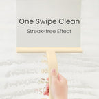JustHang Shower Squeegee for Glass Doors, All-One-Piece Award-Winning Silicone Squeegee with Built-in Hook for Bathroom, Window, Mirror, Tile Wall,Car, Streak-Free Cleaner,10-Inch Sand Beige