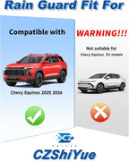 in-Channel Rain Guards Fit for Chevy Equinox 2025 2026(NOT for EV) Extra Durable Window Rain Guard Window Deflectors Low Profile Window Vent Visors Shades Car Accessories-4PCS